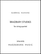Bradbury Studies String Quartet Score and Parts cover